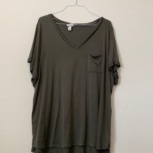 Ava & Viv short sleeve green top